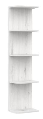 Афина Мод.Н14 Стеллаж угловой Белый крафт