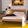 Афина Мод.А3в  Крафт Кровать без ортопед. основания (спальное место 140х200 см)